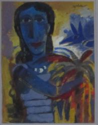 Die blaue Frau by Mohamed Abla